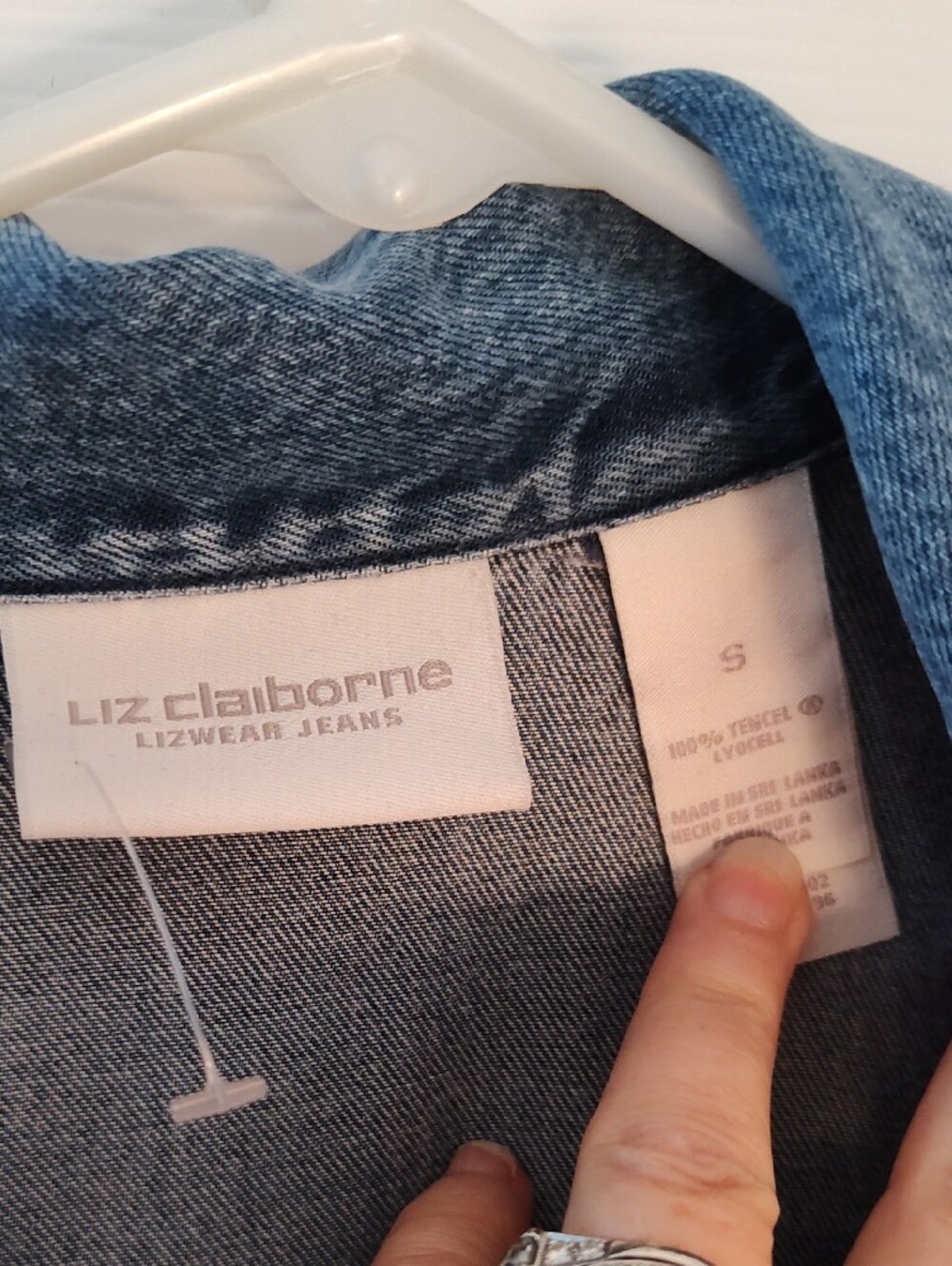 Liz Claiborne Denim Button-Front Shirt in Blue - Picture 2 of 5